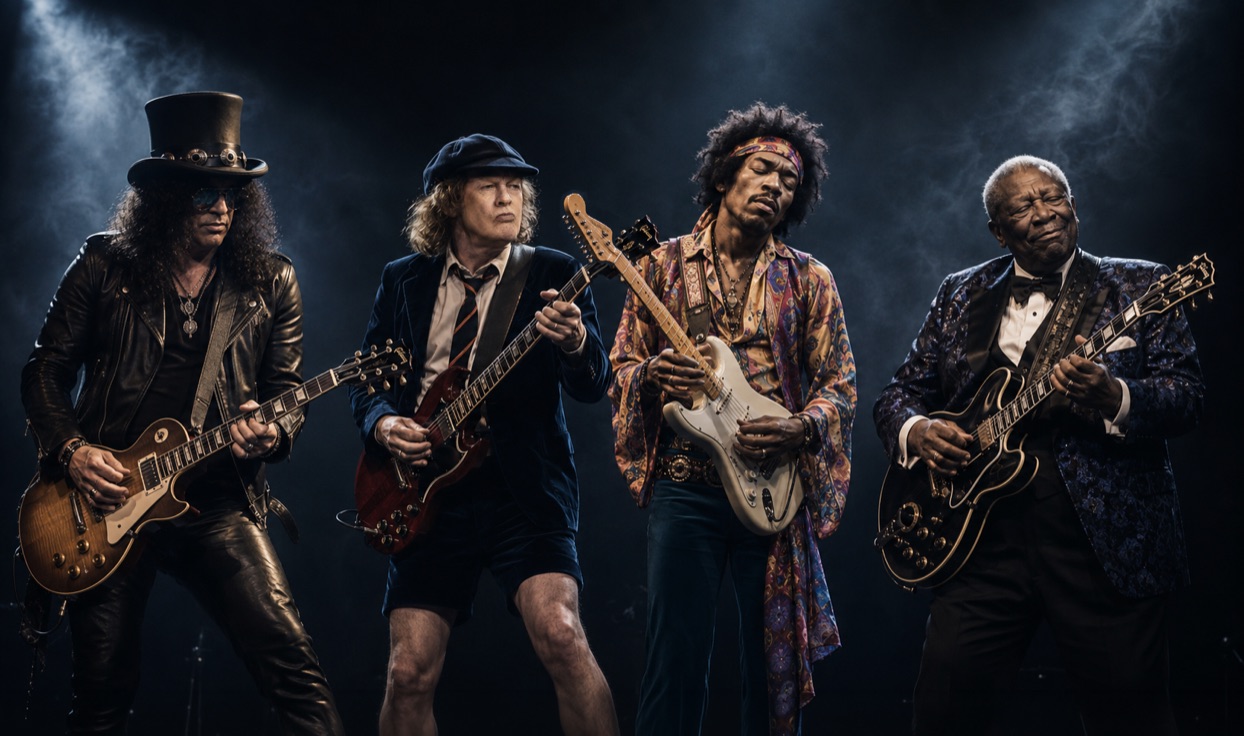 Estilos legendarios de guitarra